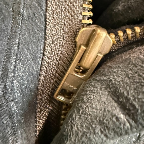 Veda 100% Shearling Leather Fur Moto Jacket Womens Small Motorcycle Designer Zip - Picture 4 of 16